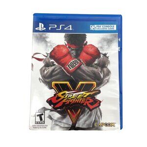 Street Fighter V PS4 Capcom 1-2 Players Includes Case & Booklet Clean Disc